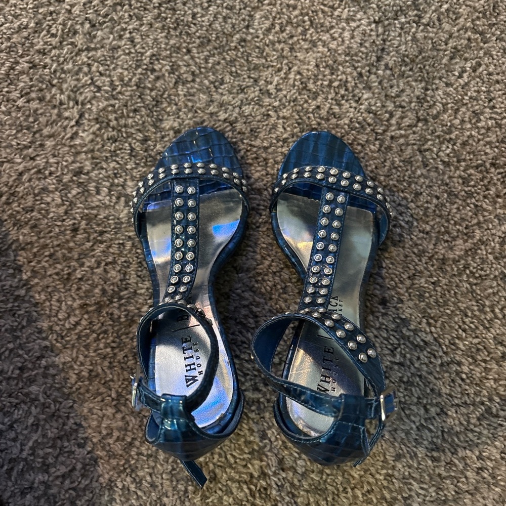 Blue Studded Heels